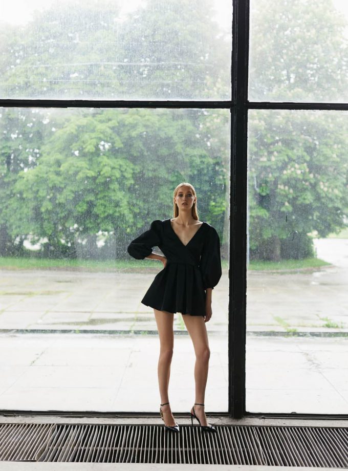 Baby doll little black dress